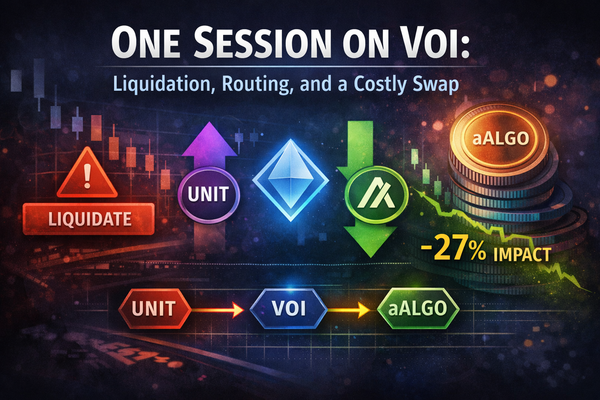 One Session on Voi: Liquidation, Then Routing Through Humble