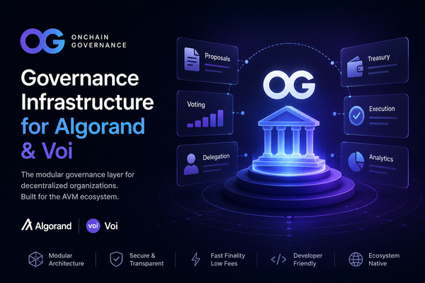 Building OG: Governance Infrastructure for Algorand & Voi
